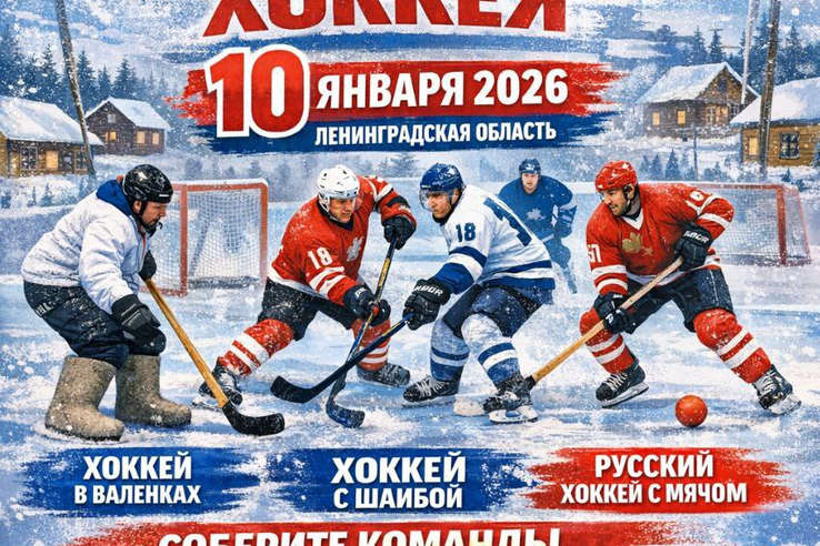 В Ленинградской области впервые пройдет Всероссийский день русского дворового хоккея!