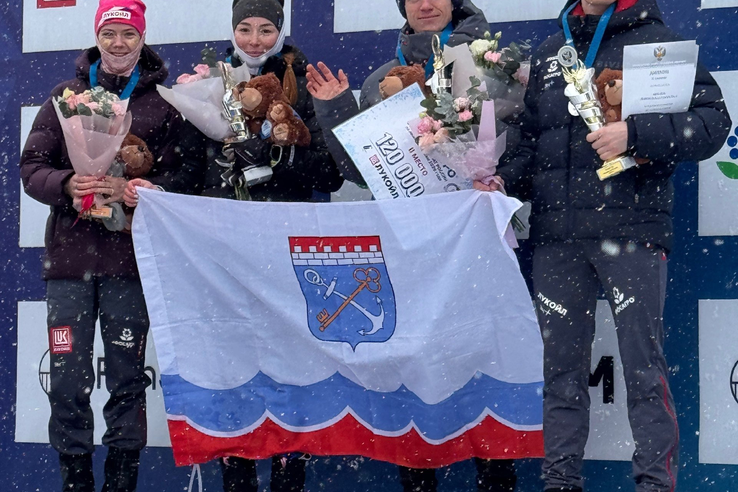 Команда лыжников из Ленинградской области взяла серебро в смешанной эстафете 4×5 км на  Чемпионате России!