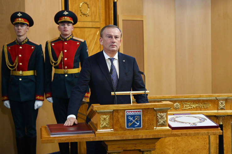 Александр Дрозденко вступил в должность губернатора Ленинградской области